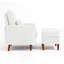 Upholstered Armchair with Footstool-1354990033