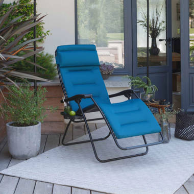 Kubecki Oversized XXL Folding Reclining Folding Zero Gravity Chair with Removable Cushion Arlmont & Co. Color: Gray