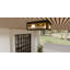 Bourbon 2-Light Matte Black Outdoor Flush Mount