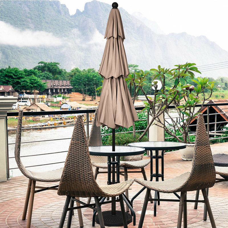 Parasol de marché Gomer, Beige