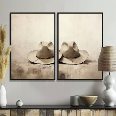 Mariegret - People Cowboys, ensemble de 2 reproductions d'art sur toiles