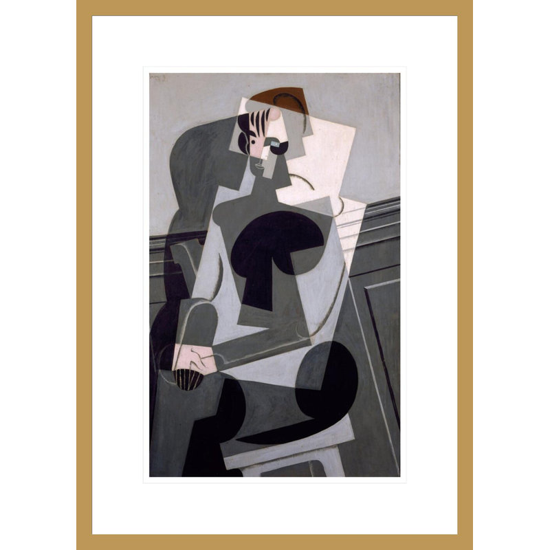 «Portrait de madame Josette Gris» par Juan Gris - Impression sur toile, H 21,75 po x l 15,68 po