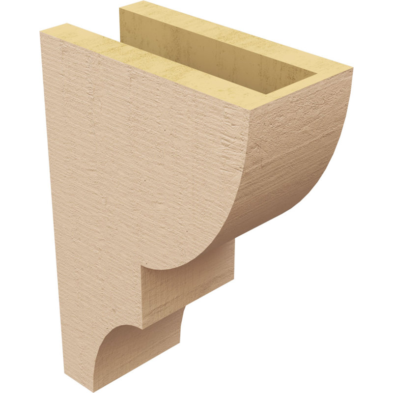 Corbeau TimberThane corbeau à grain de bois classique l 4 po x P 8 po x H 12 po, H 12 po x l 4 po x P 8 po