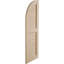 Timberthane deux persiennes égales avec volets en faux bois à dessus en arche (par paire)-64373877-64373871-64373859