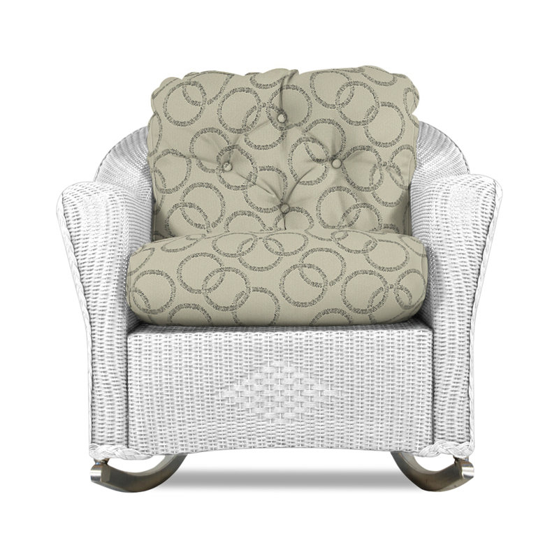 Reflections Outdoor Rocker Chair, Demo Stone, White
