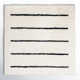Mayer Striped Hand Knotted Wool Ivory/Black Area Rug