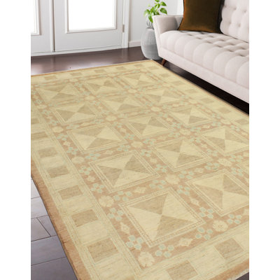Resmi One-of-a-Kind 9'9" X 6' Wool Area Rug in Brown