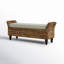 Banc rembourré en osier Calne