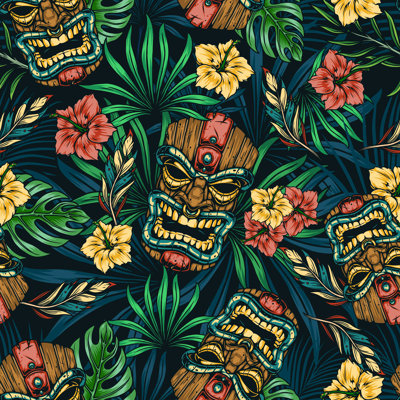 " Hawaiian Tropical Pattern " by Imogi