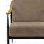 Fauteuil d'appoint moderne de style milieu du siècle, large de 66 cm, confortable pour la lecture, idéal pour le salon, la chambre à coucher et le bureau.-1632718866