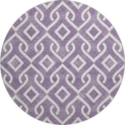 Tapis mauve Premium lavable à la machine