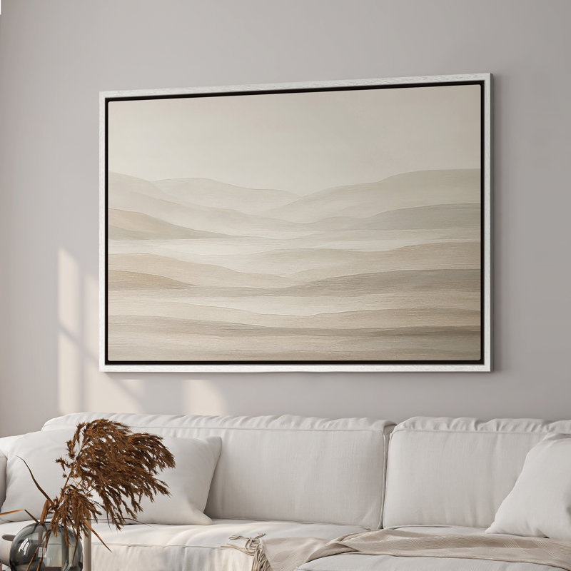 Art mural encadré, impressions murales abstraites rétro sur toile 16 po x 24 po, H 16 po x l 24 po, Blanc