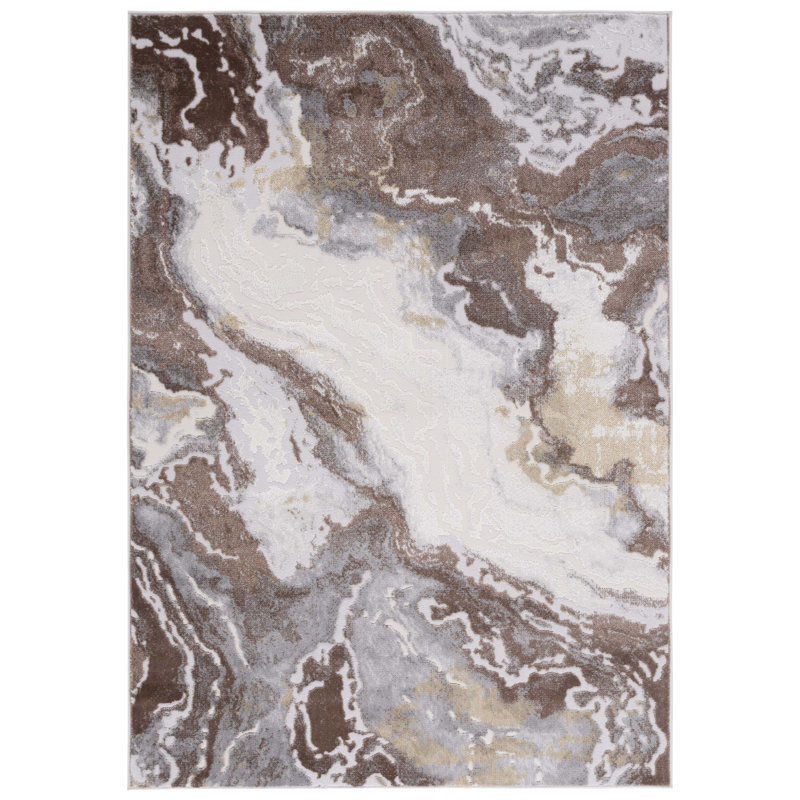 Palma Performance Abstract Rug, Rectangle 5'3" x 7'6"
