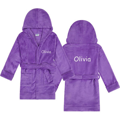 Peignoir en molleton avec poches et capuche pour enfants Brooktrails