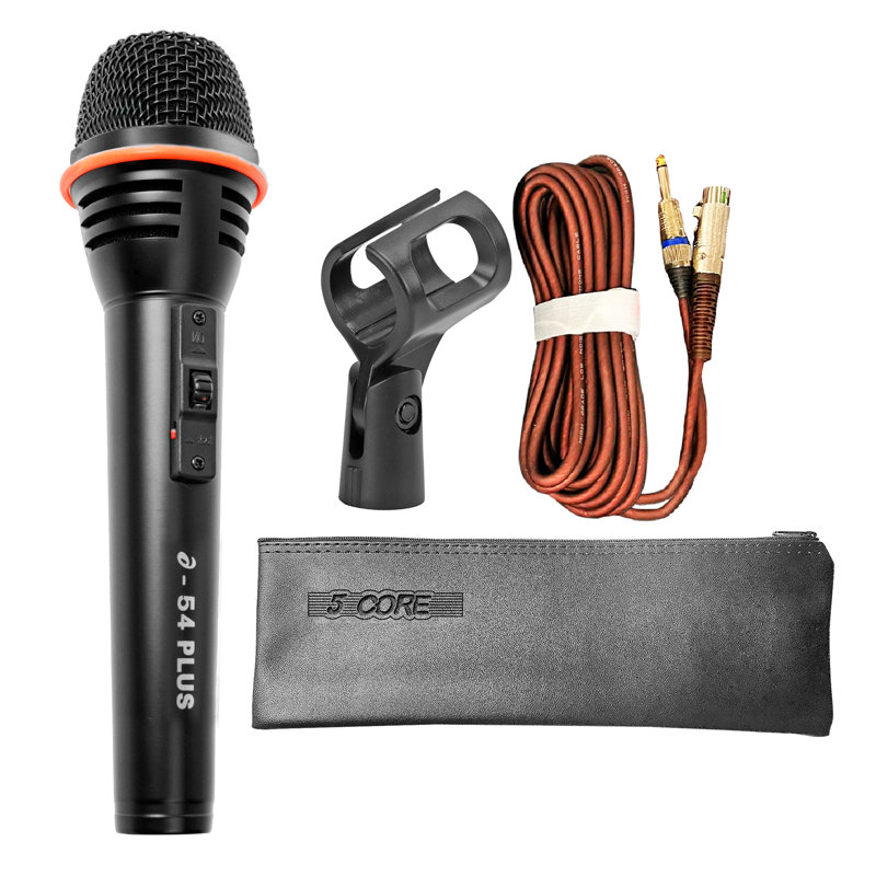 Microphone à main 5 micros micro dynamique karaoké 