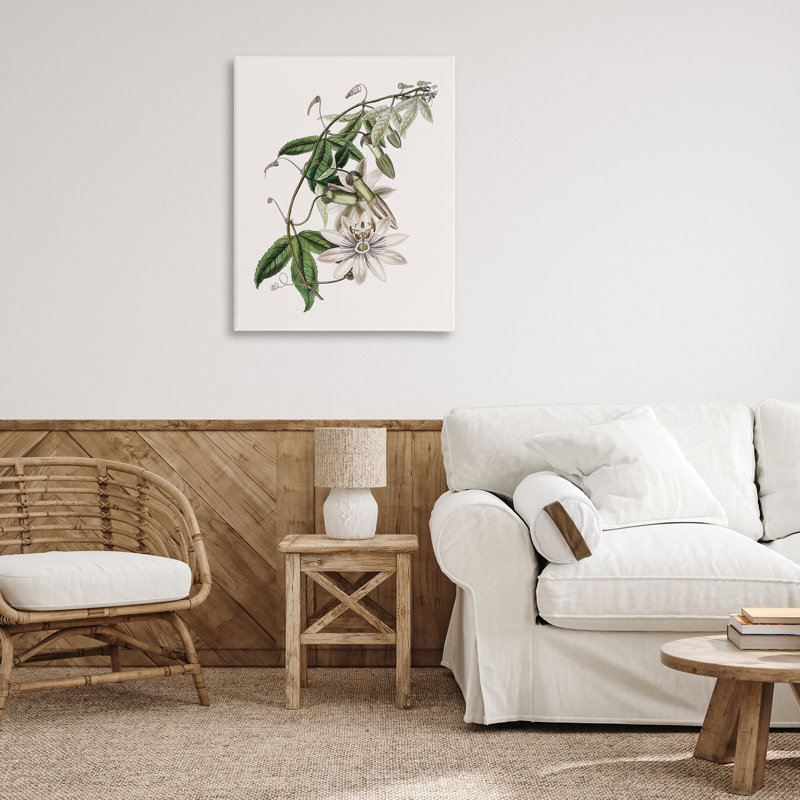Toile de plante de lys rétro, design par CAD Designs, H 40 po x l 30 po