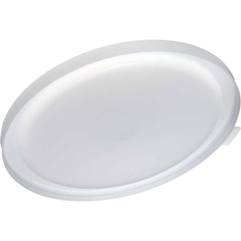 Carlisle Food Service Products Circle Polyethylene Container Lid, White