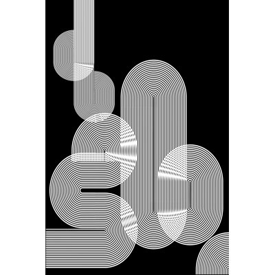 Motif graphique noir I