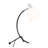 Eileen Contemporary Adjustable Task Lamp in Black Metal and White Polypropylene