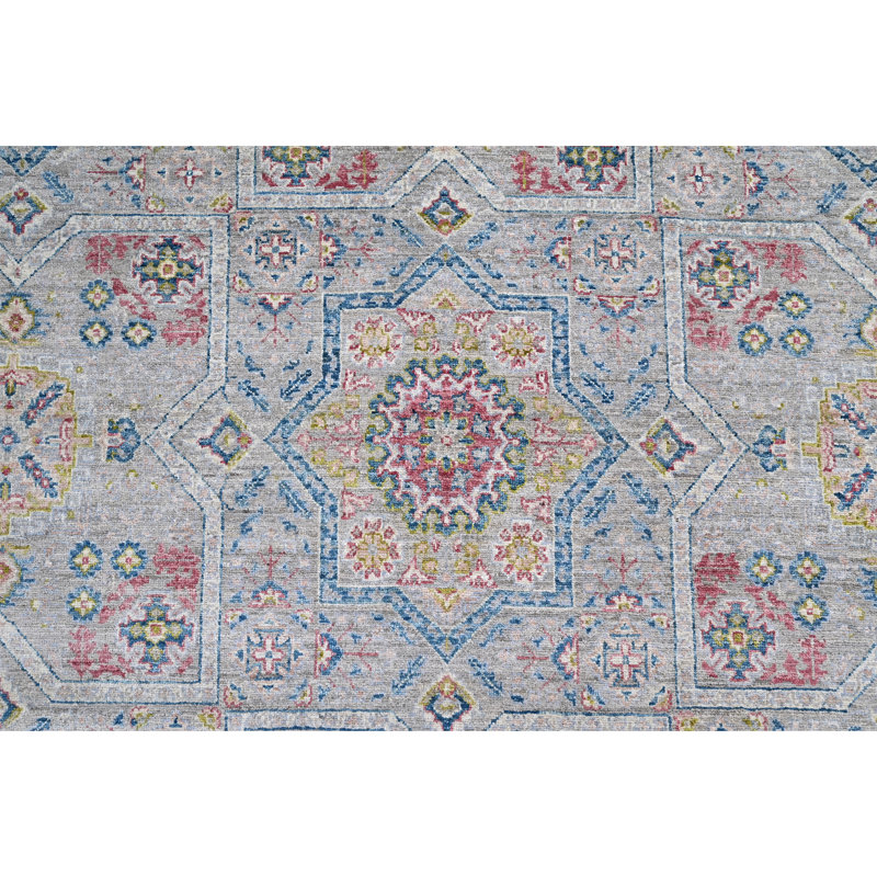 Tapis beige noué à la main de haute qualité
