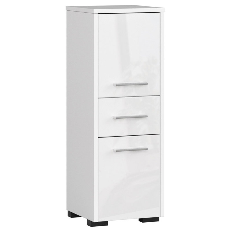 Emily-Jayne Bathroom Cabinet, White/White Gloss