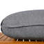 Garden Lounge Set For 5–6 People Modern Sofa Set Iron Frame Wooden Armrests
