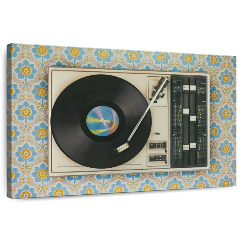 Abarca Old Vinyl Record, 26'' H x 39'' W