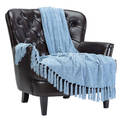  Couverture en chenille veloutée