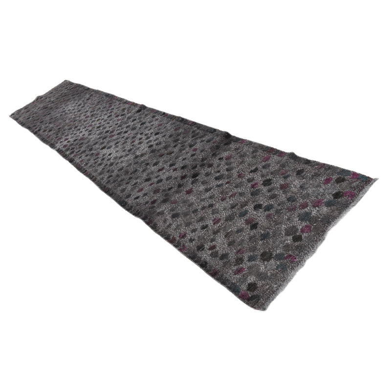 Tapis de couloir gris graphite Judy