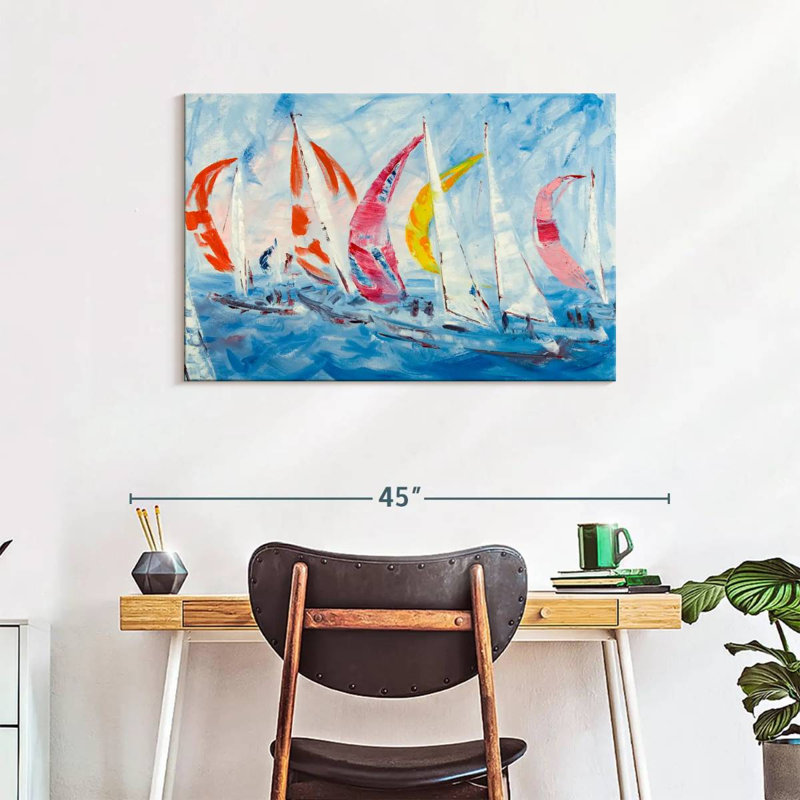 Aletra Sailing, 24" H x 36" W
