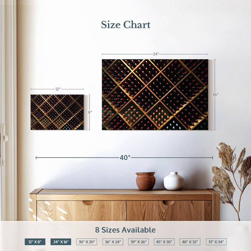 Tablettes de cave à vin, H 16 po x l 24 po