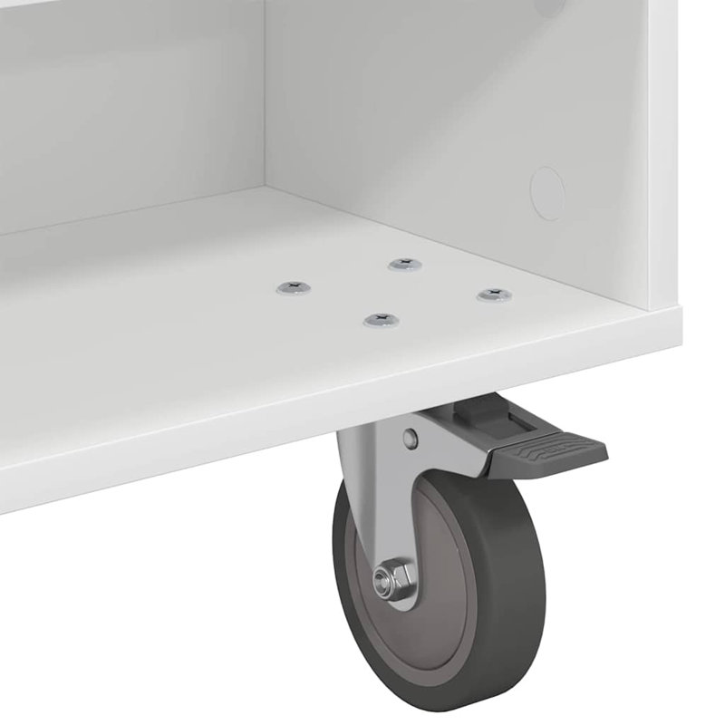 Coffee Table with Storage, White