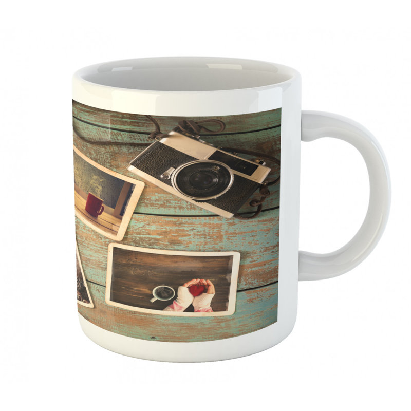 Grande tasse à café collage