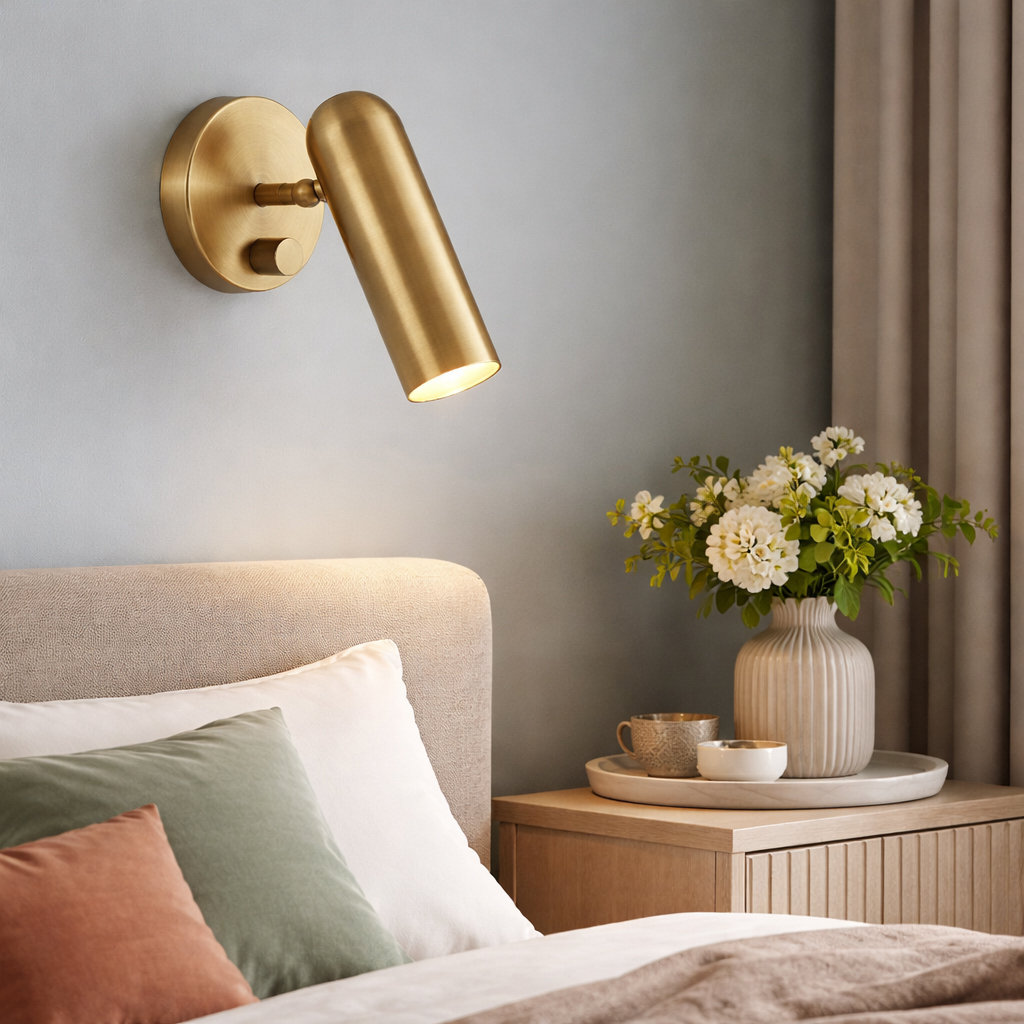 Arla Single Light Dimmable LED Wall Sconce, Heritage Brass
