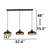 3 Lights Dome Wide Kitchen Island Pendant