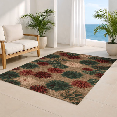 Tapis d'intérieur et d'extérieur brun Nature