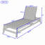 Chaise longue d'extérieur en corde de bois-453191196