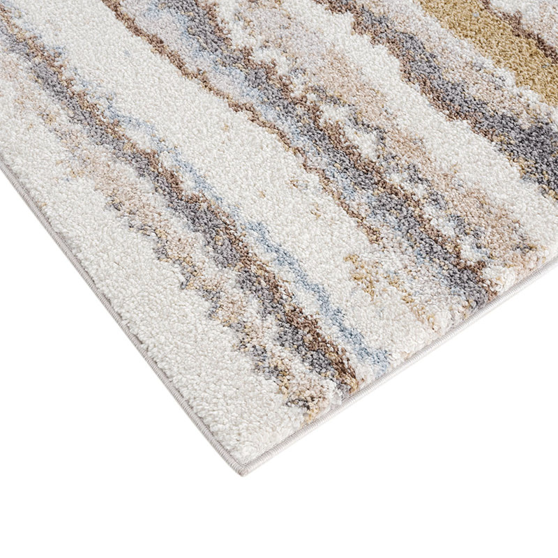 Tapis rectangulaire en coton Nadhim, Rectangle 5 pi 3 po x 7 pi