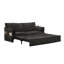 Canapé-lit escamotable de 73,6 pouces, canapé-lit en tissu chenille 3-en-1, rangement latéral et fauteuil de chargement USB / C pour salon, chambre à coucher, appartement