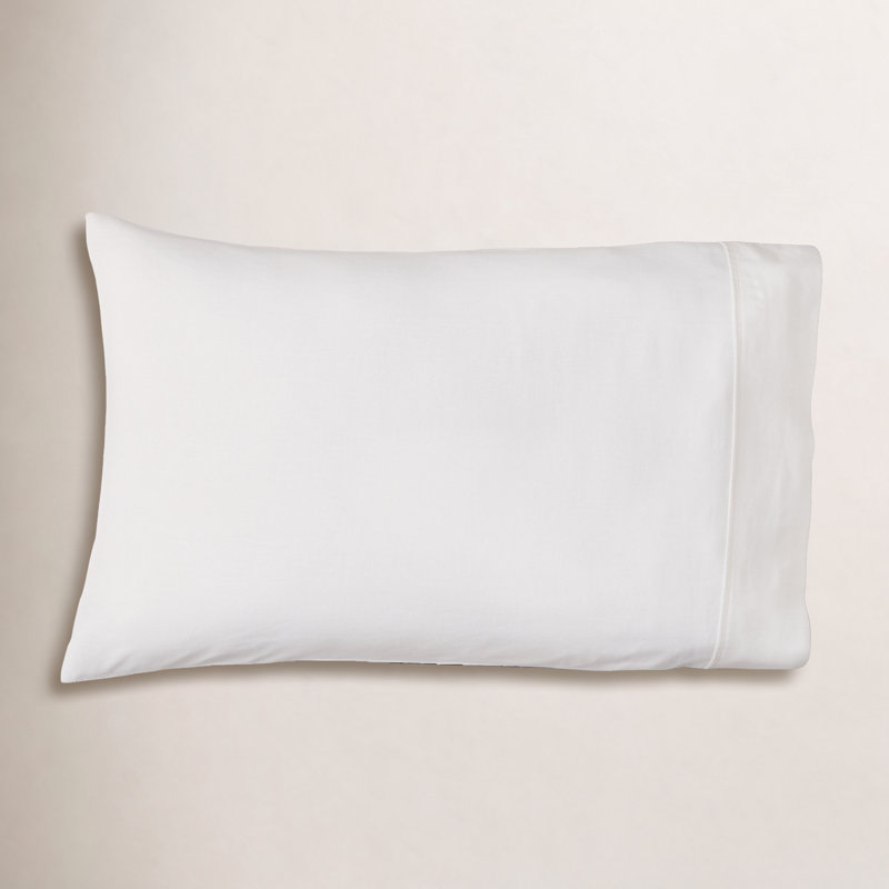 Jeffen Linen Blend Pillowcase Set, King, White