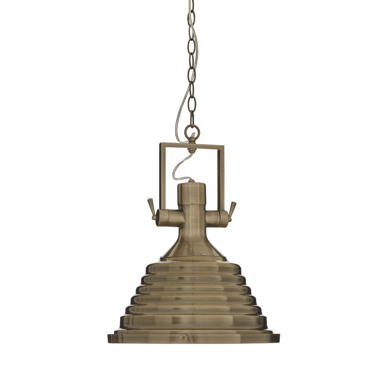 Addison 1 - Light Cone Pendant, Antique Brass
