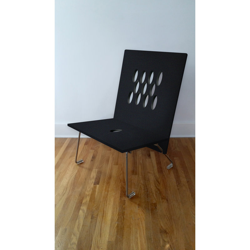 Outdoor Lounge Chair, Black