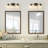 3-Light Bulbs Elegant Wood-Grain Style Bubble Glass Vanity Light