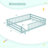 Full Size Floor Bed with Full Length Safety Guardrails & Door for Boys, Girls Icy Aqua-1468901779