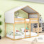 Lit superposé simple en bois avec tente Deller-1105698474