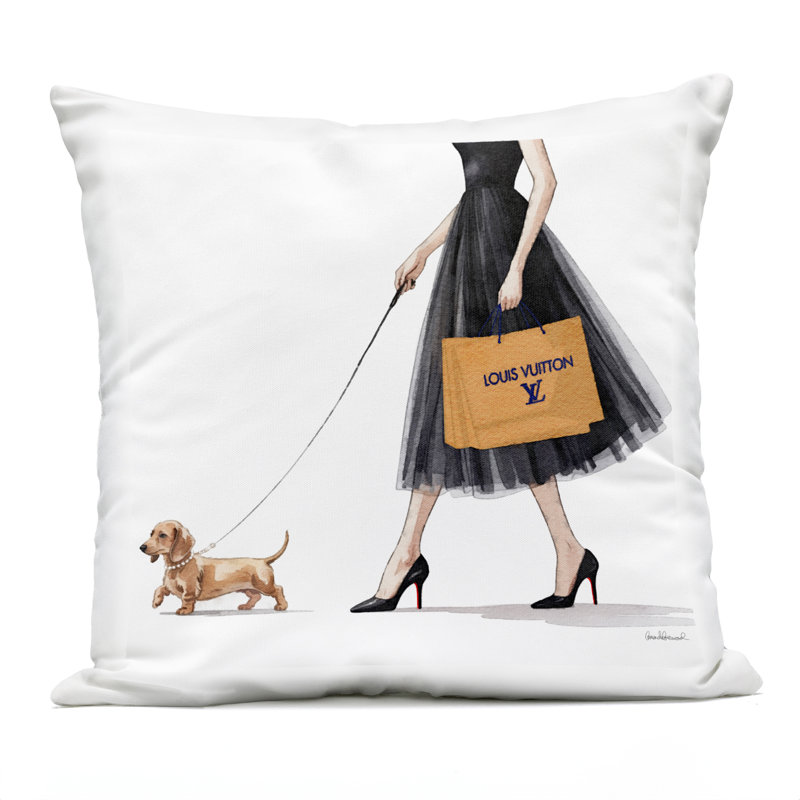 Coussin d'extérieur imprimé à la mode par Amanda Greenwood