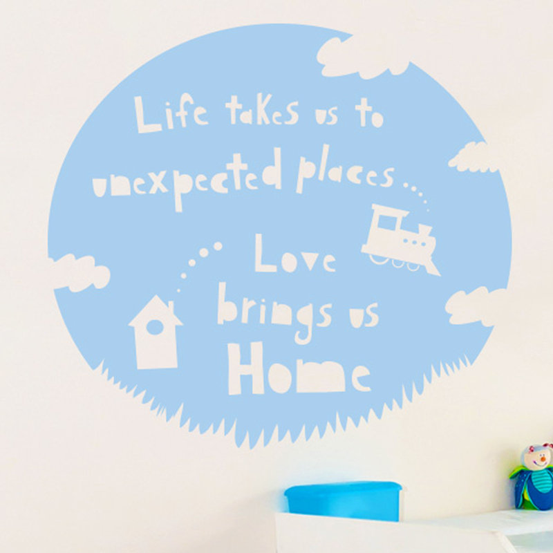 Wall Decal, Light Blue