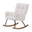 Fauteuil d'appoint rembourré en tissu Comfy