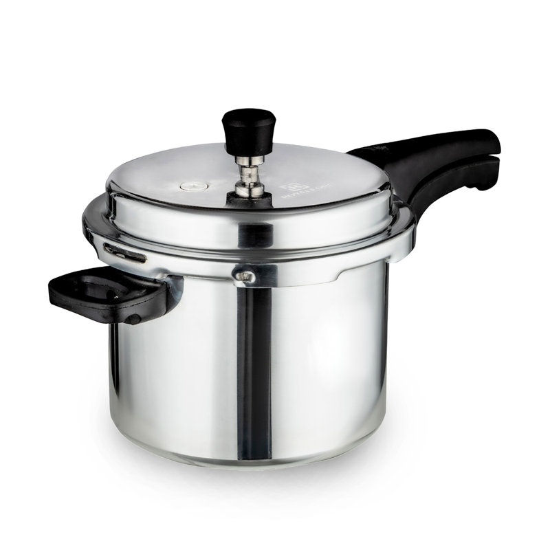 ROYALFORD Pressure Cooker Lightweight Aluminium Casserole Stock Pot Kitchen Catering, 5 L