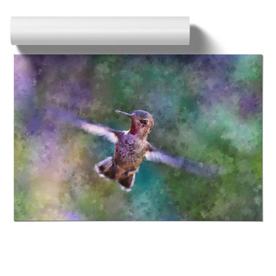 Hummingbird Painting - Frameless Print